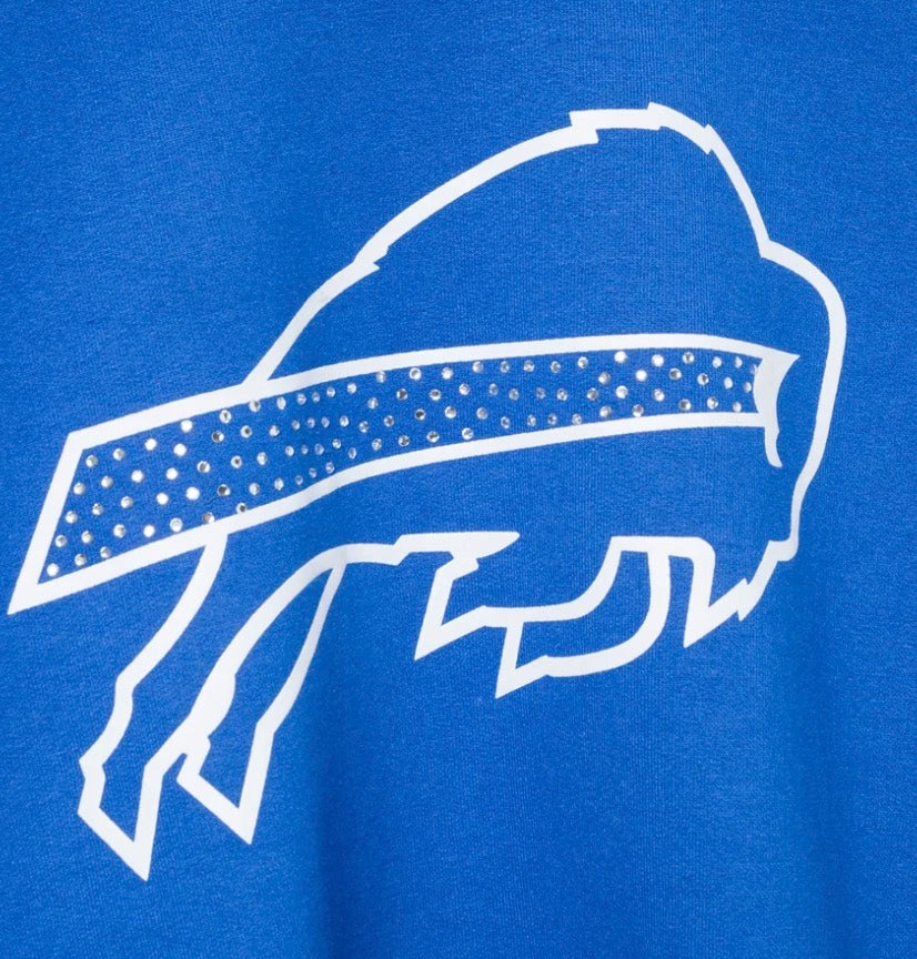 BILLS BLUE RHINESTONE CREW