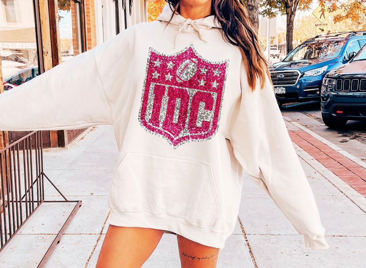 PINK GLITZ IDC HOODIE