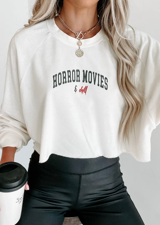 HORROR MOVIES + CHILL Crewneck