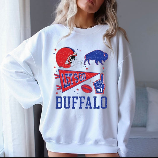 Let's Go Buffalo Pennant Crew