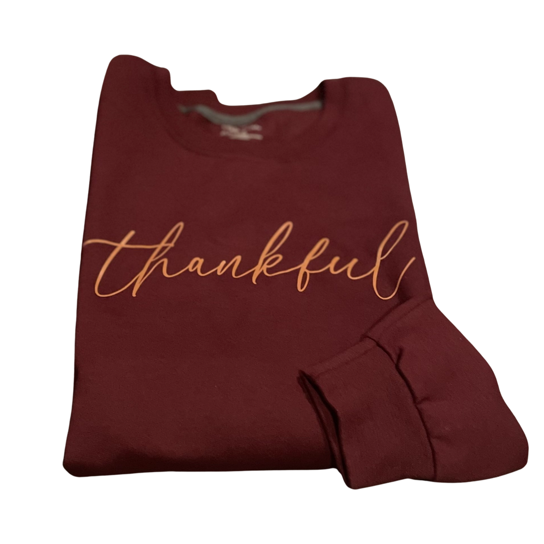 Thankful Crewneck--FINAL SALE