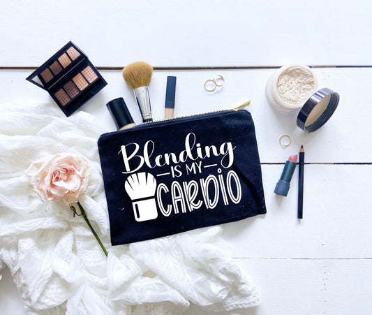 BLACK CANVAS MAKEUP BAG