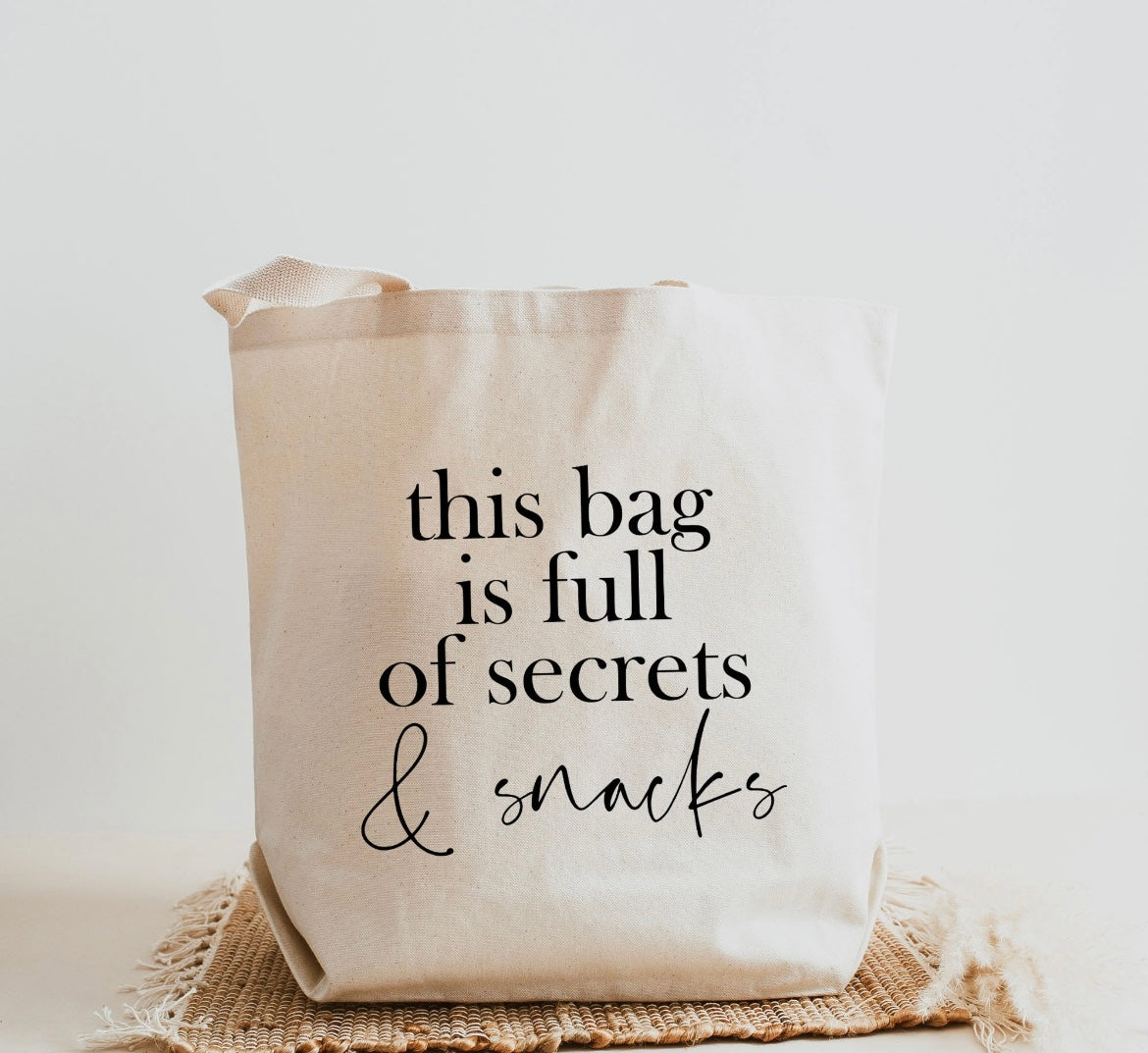 SECRETS AND SNACKS TOTE