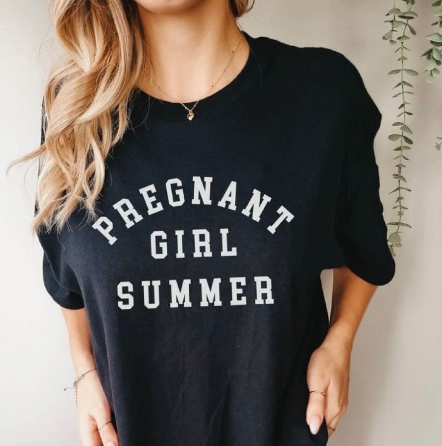 PREGNANT GIRL SUMMER -TEE-