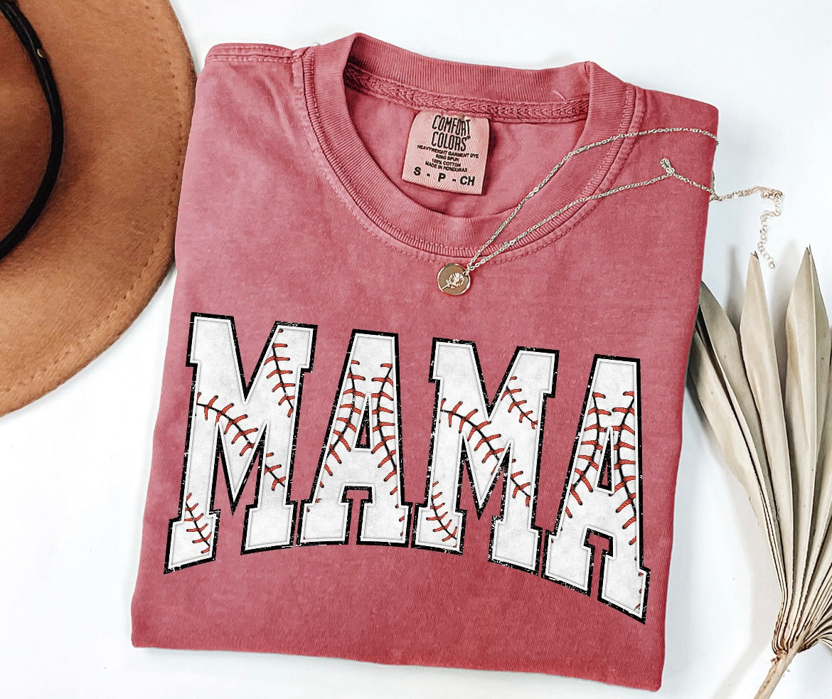 BASEBALL MAMA TEE