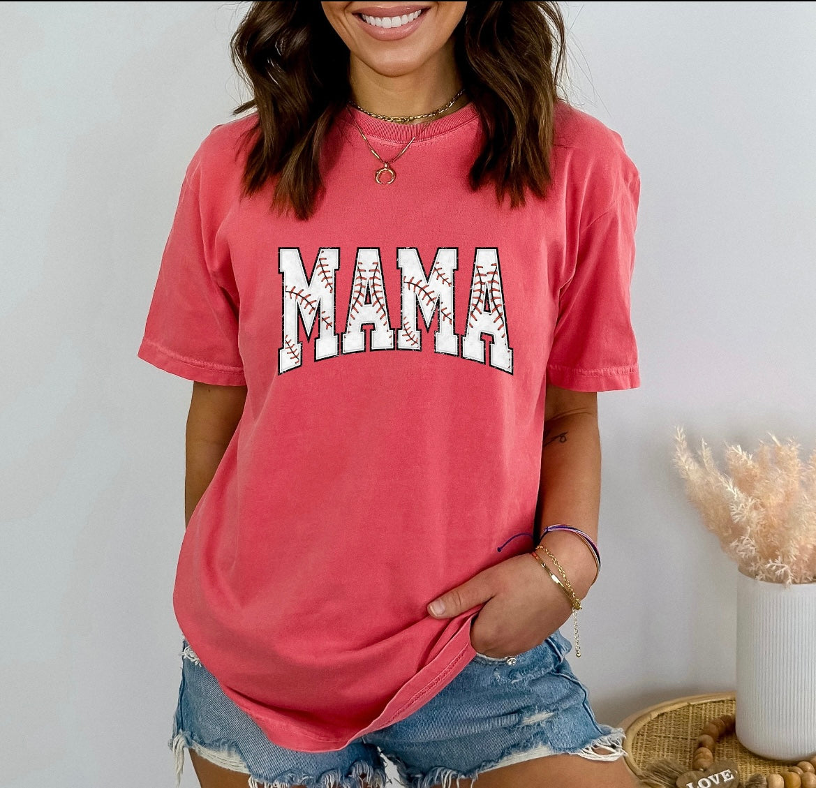 BASEBALL MAMA TEE