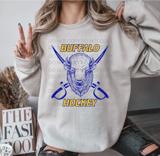 VINTAGE BUFFALO HOCKEY Crew