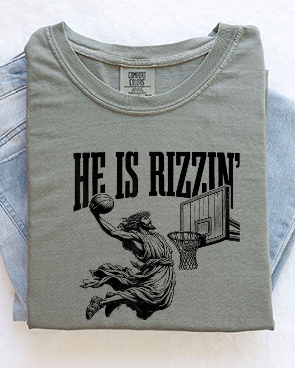 HE IS RIZZIN'