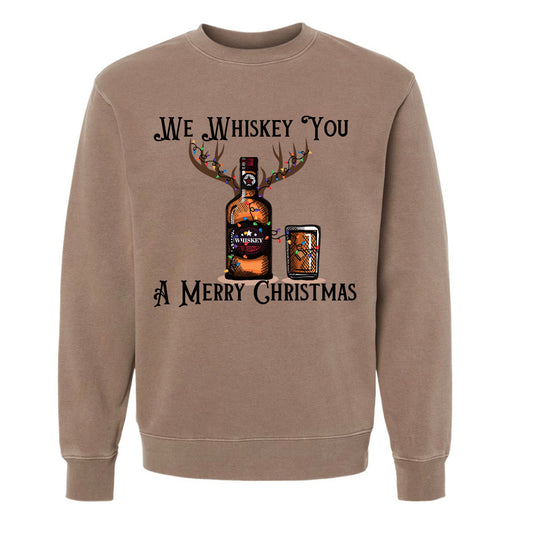 WE WHISKEY YOU A MERRY CHRISTMAS!