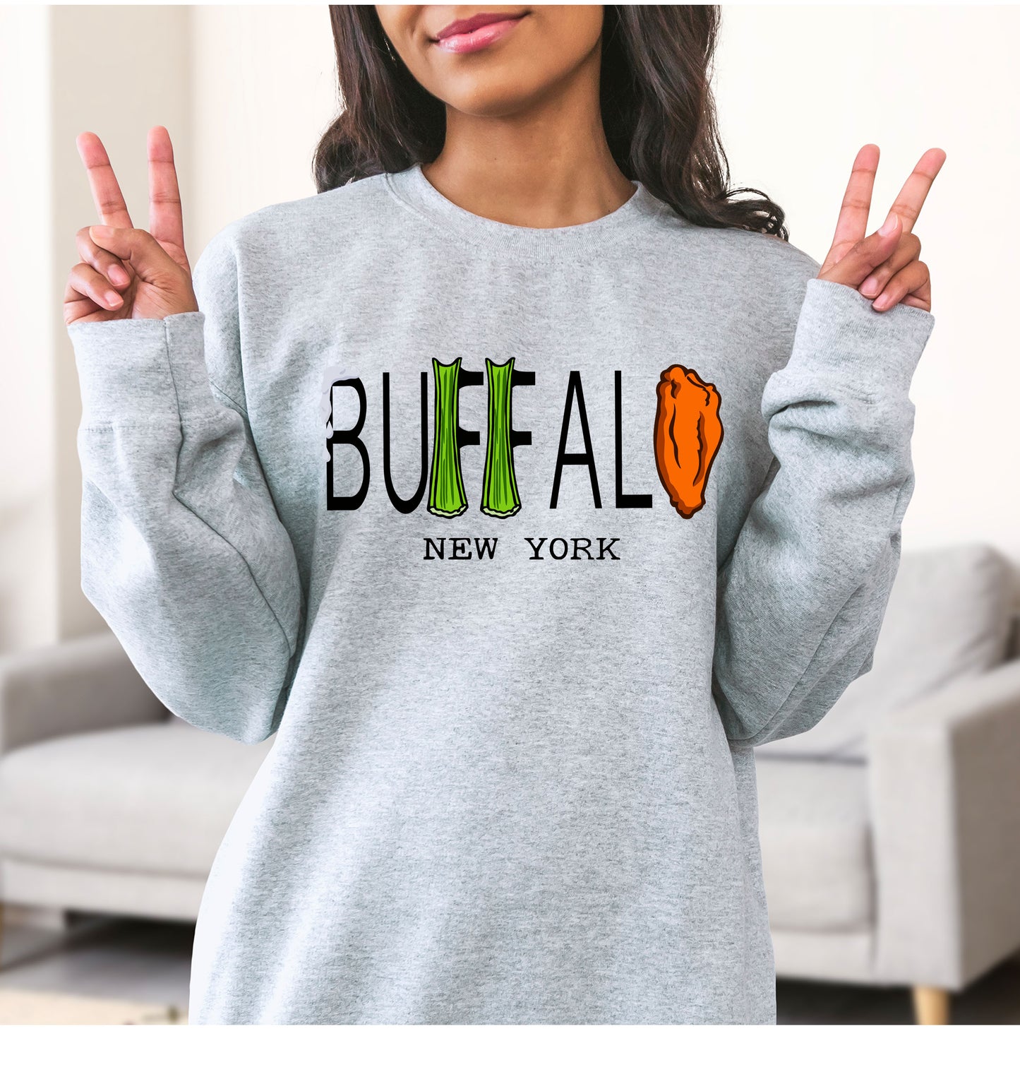 BUFFALO NY- Celery + Wing Crewneck