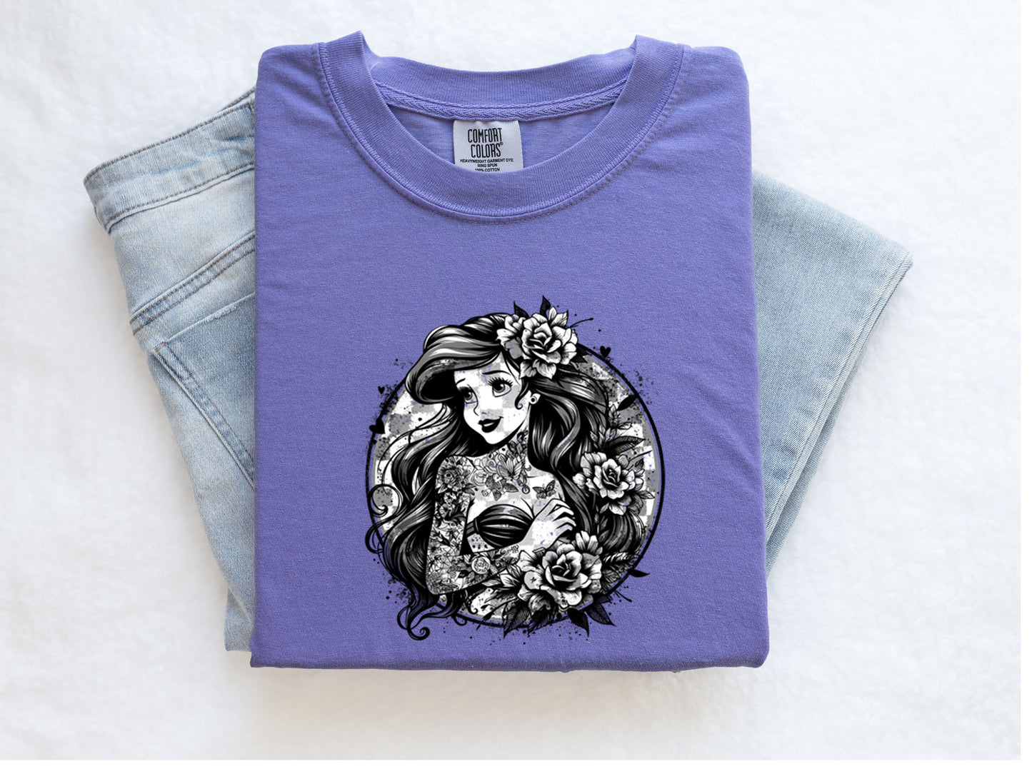 GRUNGE INKED ARIEL TEE