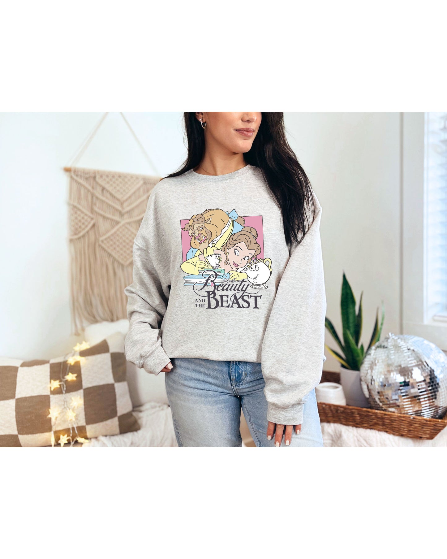 RETRO BEAUTY & THE BEAST-Crewneck