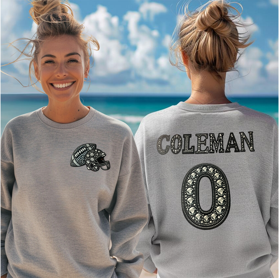 COLEMAN - Faux Gem Crewneck