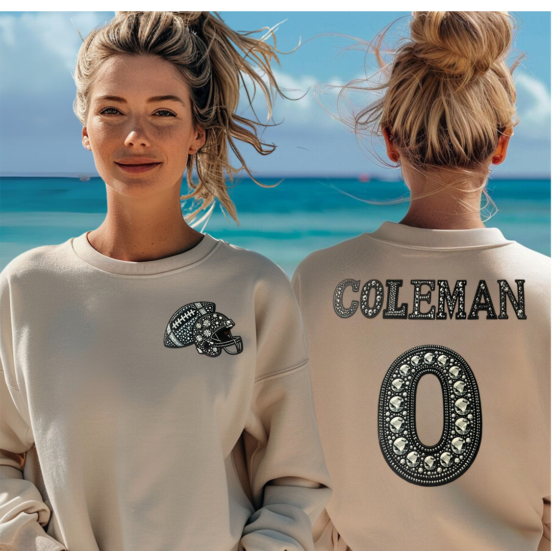 COLEMAN - Faux Gem Crewneck