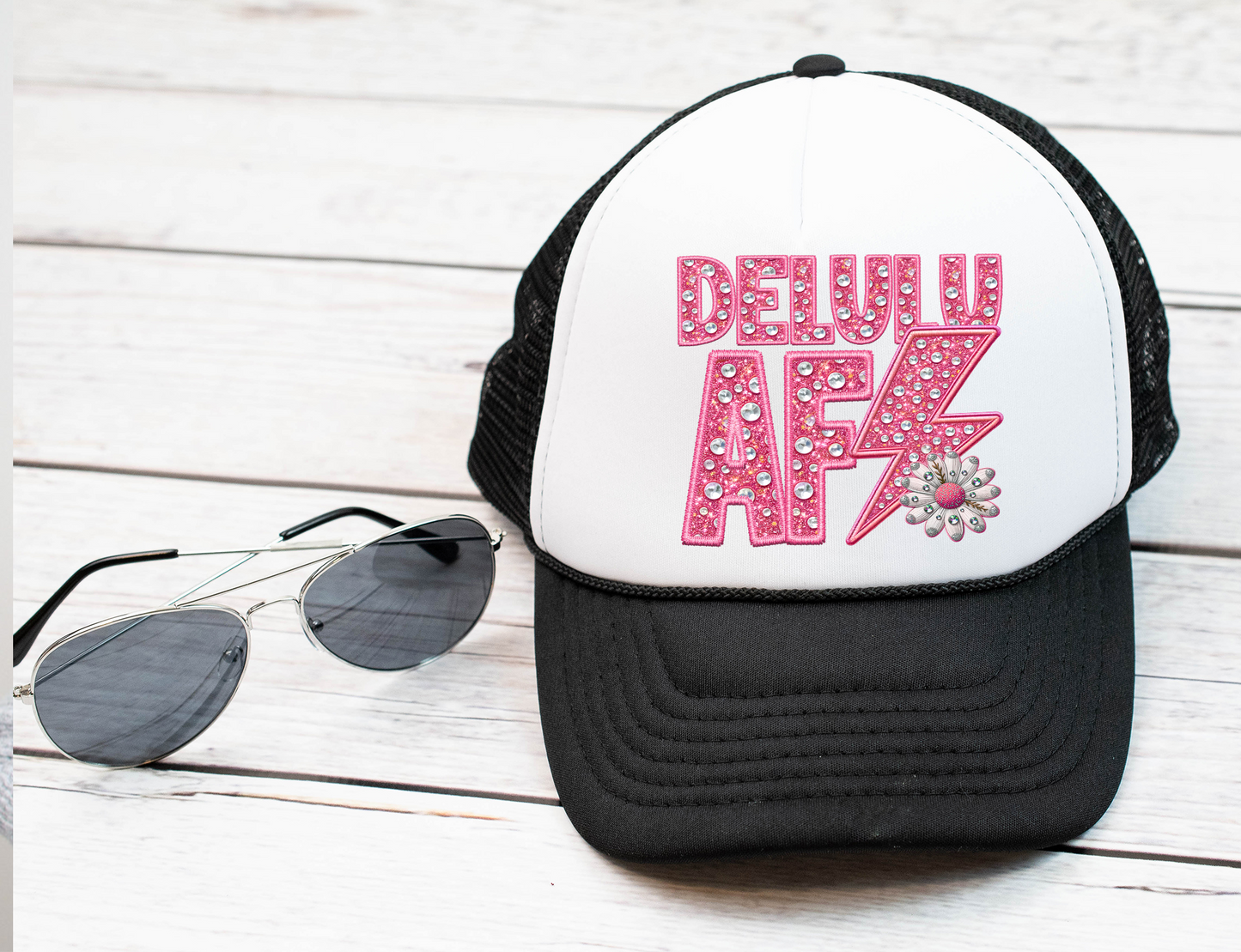 DELULU -Faux Gem Hat