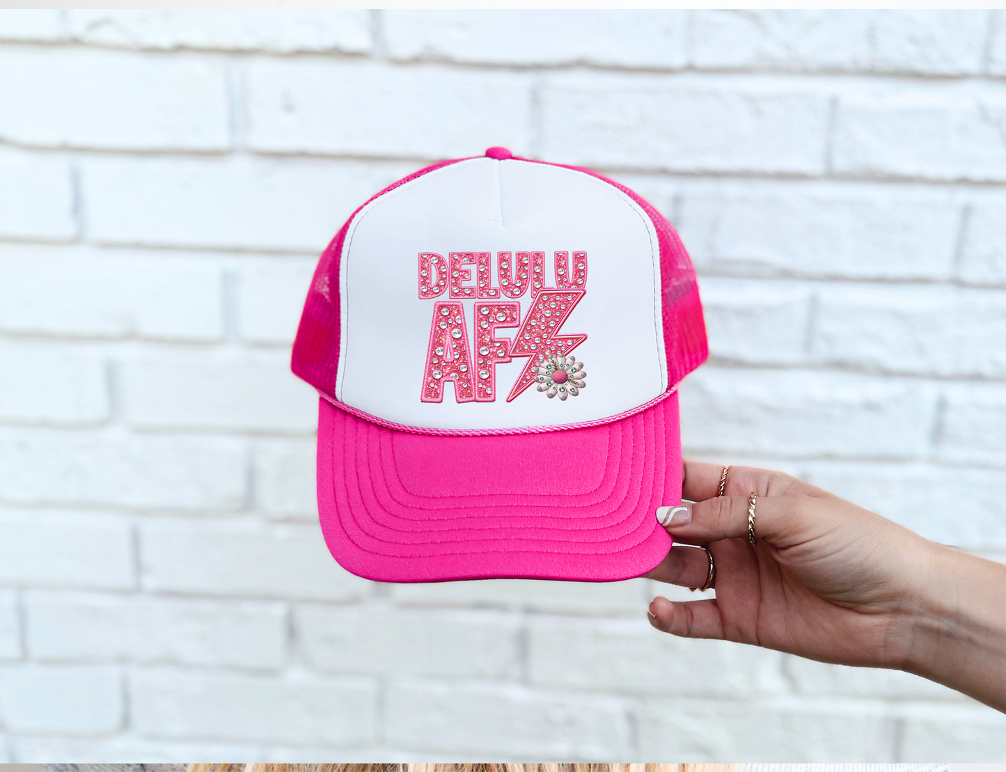 DELULU -Faux Gem Hat