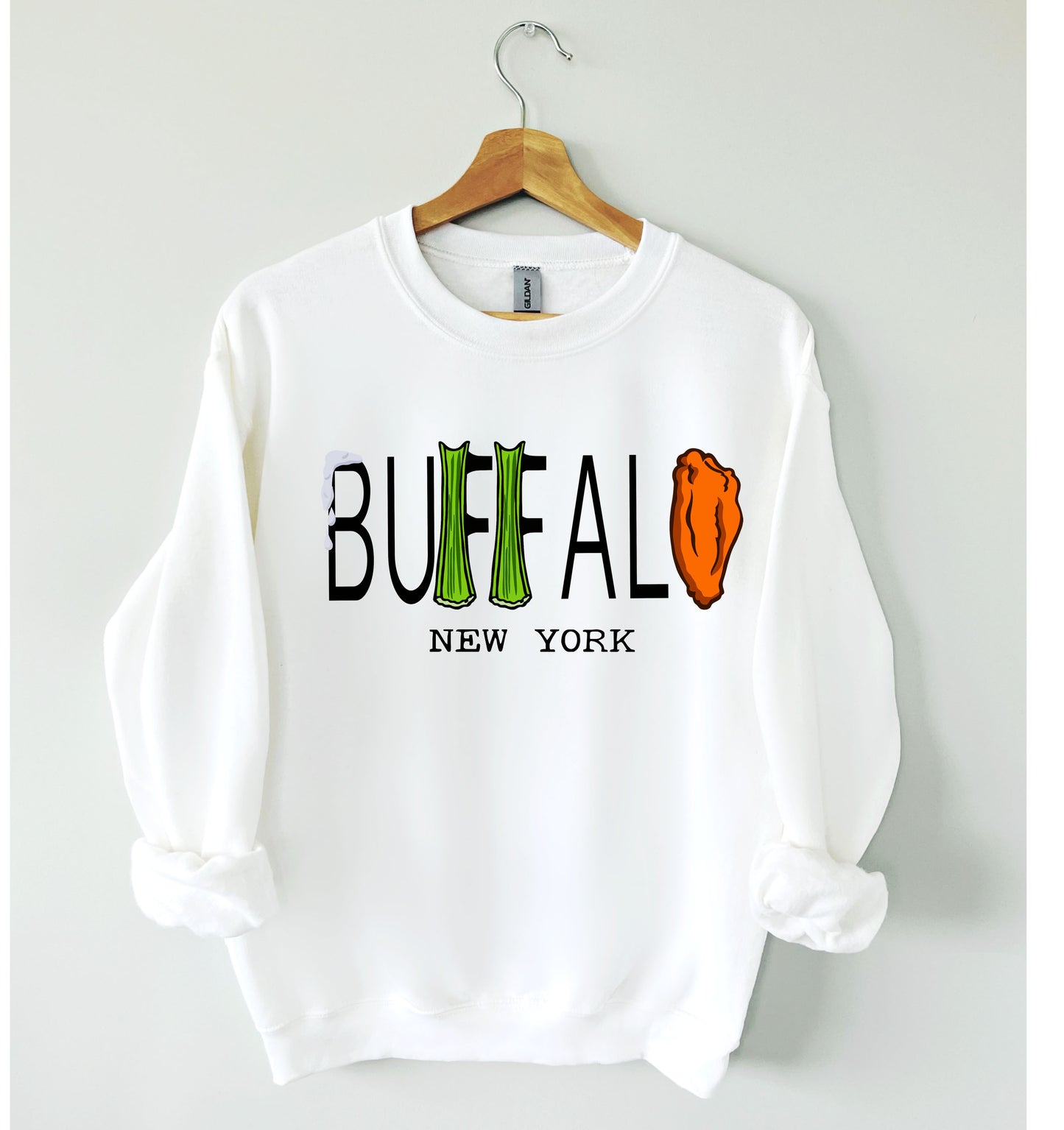 BUFFALO NY- Celery + Wing Crewneck